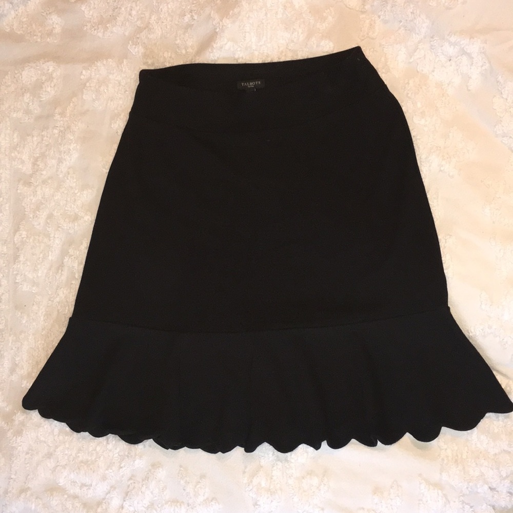 Black Peplum Skirt